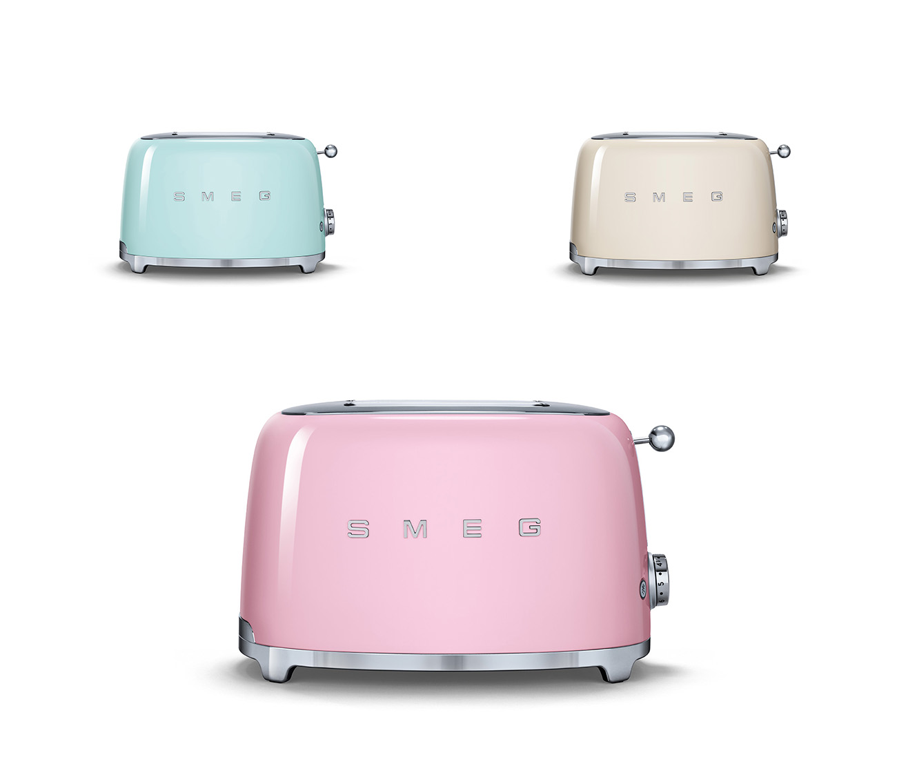 SMEG-Toaster-mint-creme-rosa